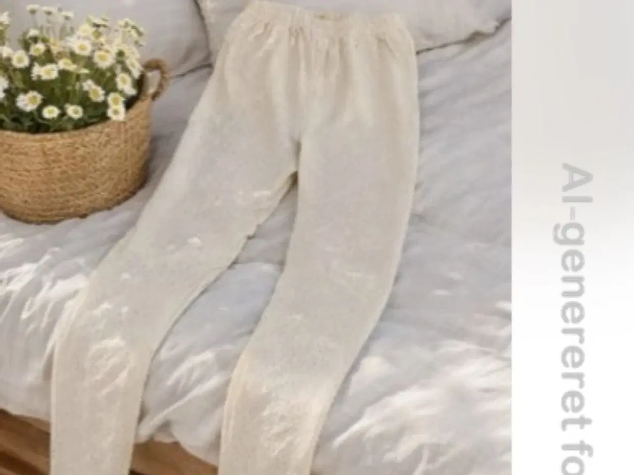 Billede 6 - Feminine broderie anglaise-leggins