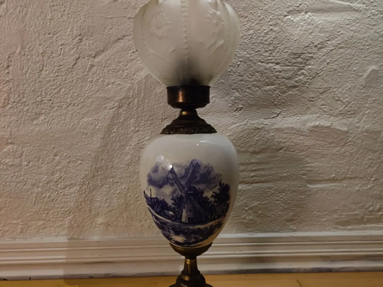 Billede 1 - Delft porcelænslampe? 