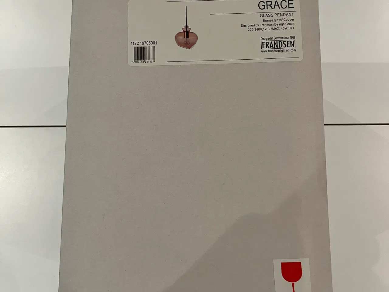 Billede 3 - Frandsen Grace pendel bronze glas/kobber - Ubrugt