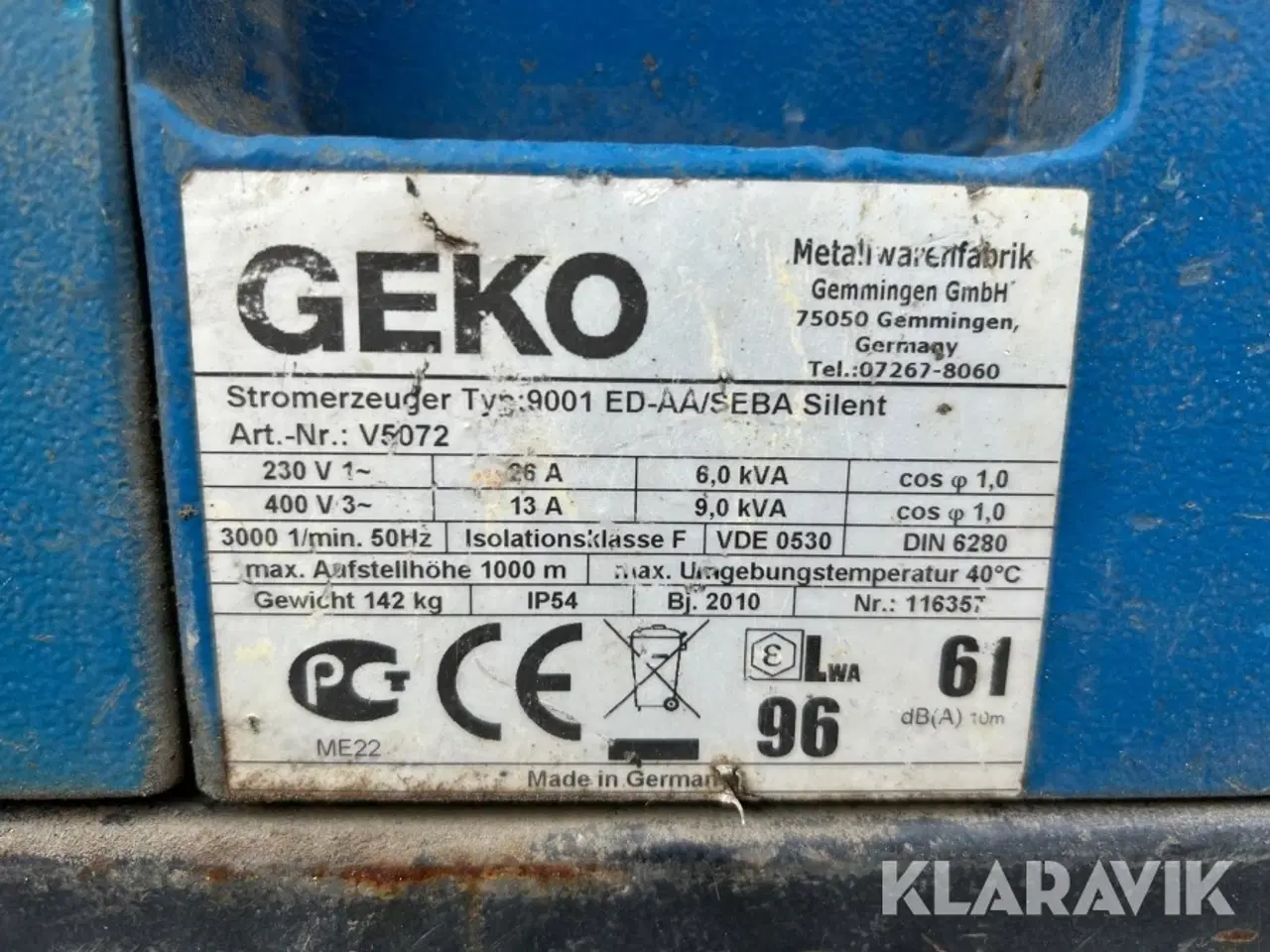 Billede 4 - Generator Geko 9001