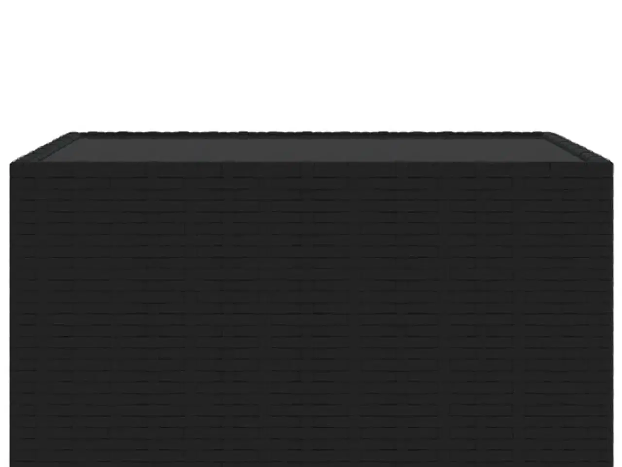 Billede 4 - Havebord 50x50x30 cm firkantet polyrattan sort