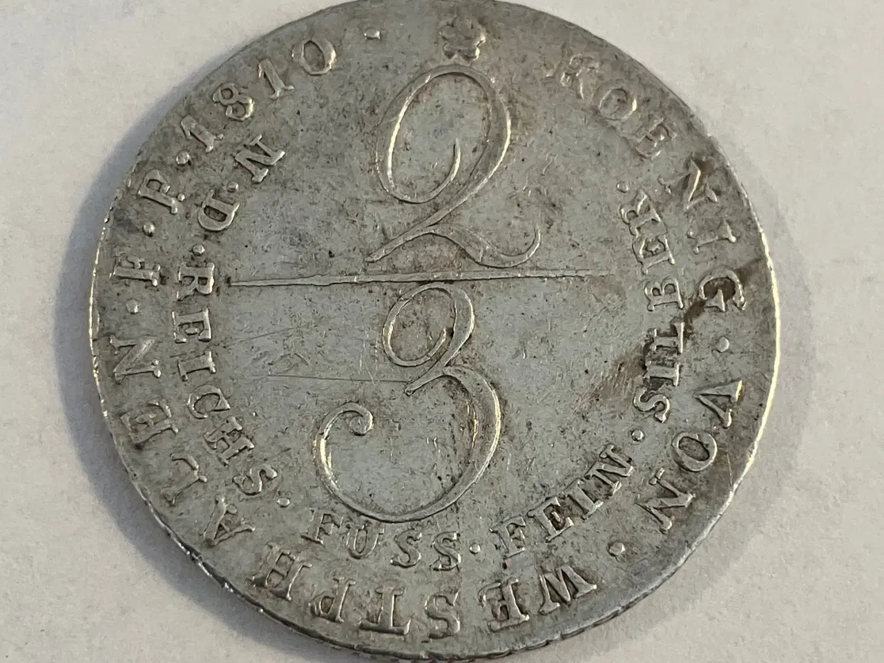 Billede 1 - 2/3 Thaler 1810 Germany - Kingdom of Westphalia