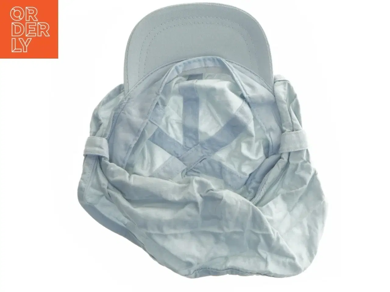 Billede 3 - Lyseblå hat med nakkesolbeskyttelse fra Nordic Label (str. Ø 16 cm)