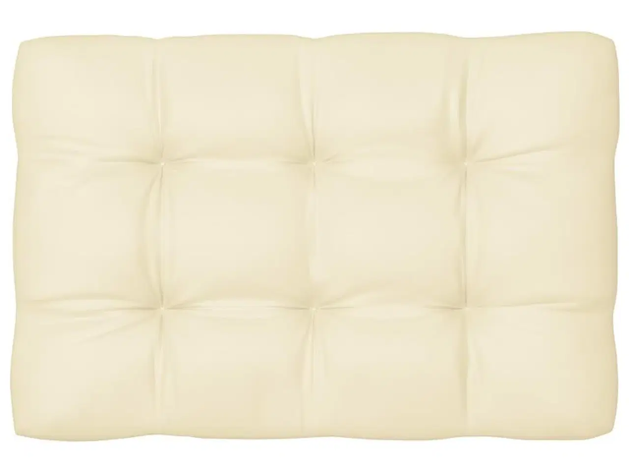 Billede 2 - Pallehynde 120x80x12 cm stof cremefarvet