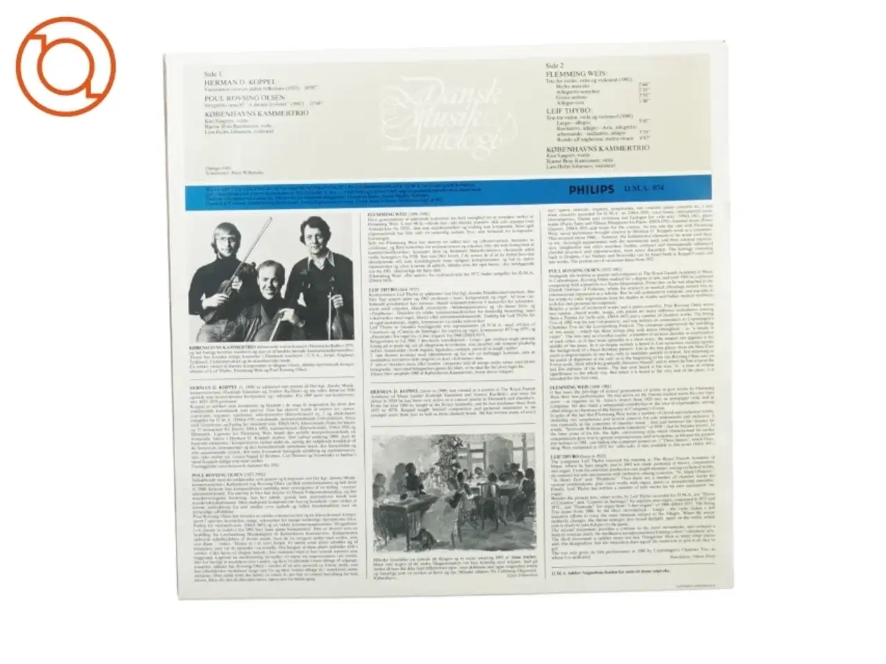 Billede 2 - Københavns kammertrio fra Dansk Musik Antologi (str. 30 cm)