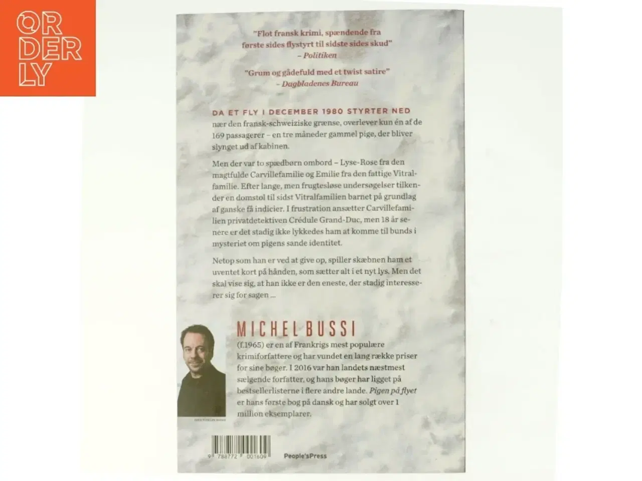 Billede 3 - Pigen på flyet af Michel Bussi (Bog)
