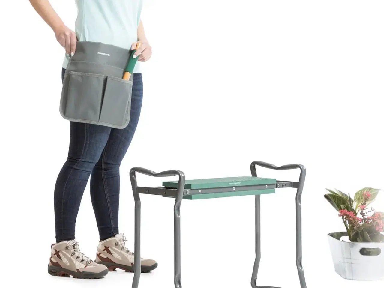 Billede 7 - 3-i-1 foldbart havesæde med værktøjstaske - Situl