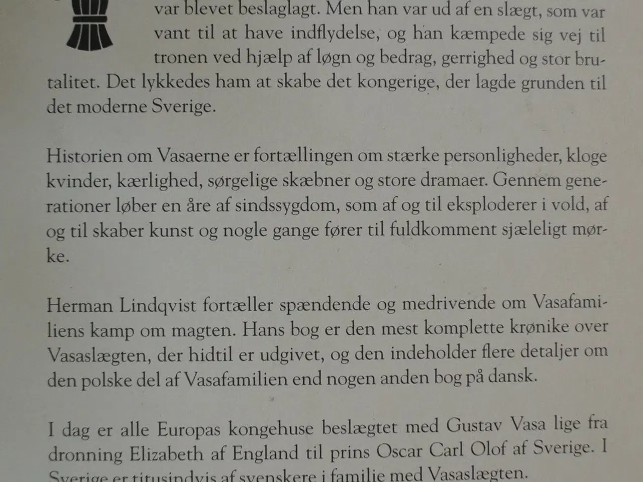 Billede 2 - vasaerne sveriges mægtige kongeslægt, af herman li