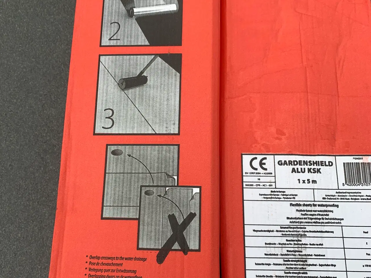 Billede 2 - Folie alu grå til tag