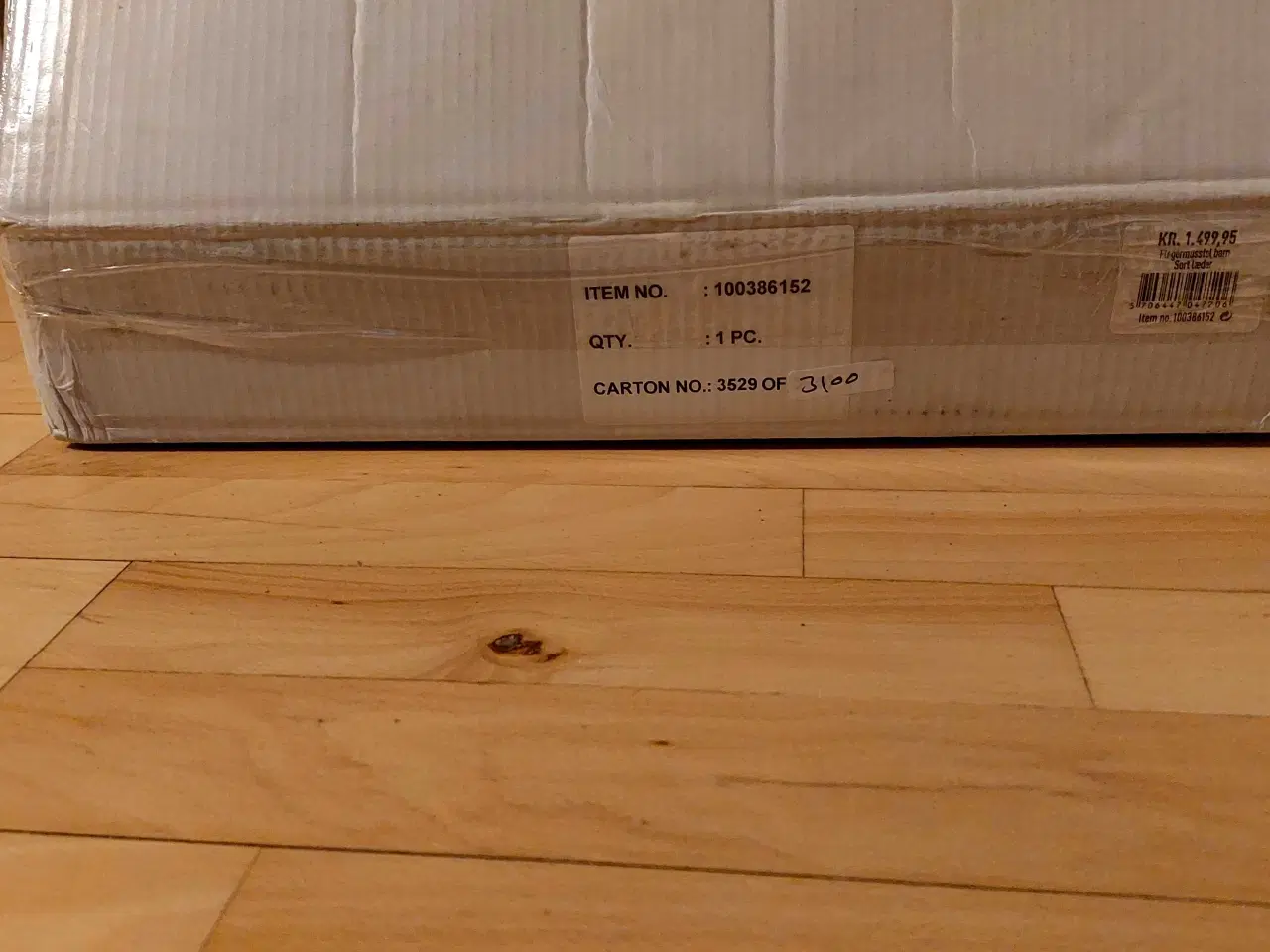 Billede 3 - Ny Flagermusestol sort læder børne str