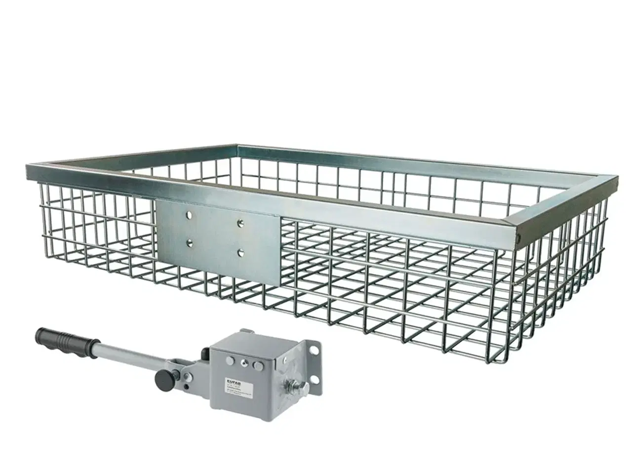 Billede 1 - Trådkurv 890x580x180 mm galvaniseret med lynkobling