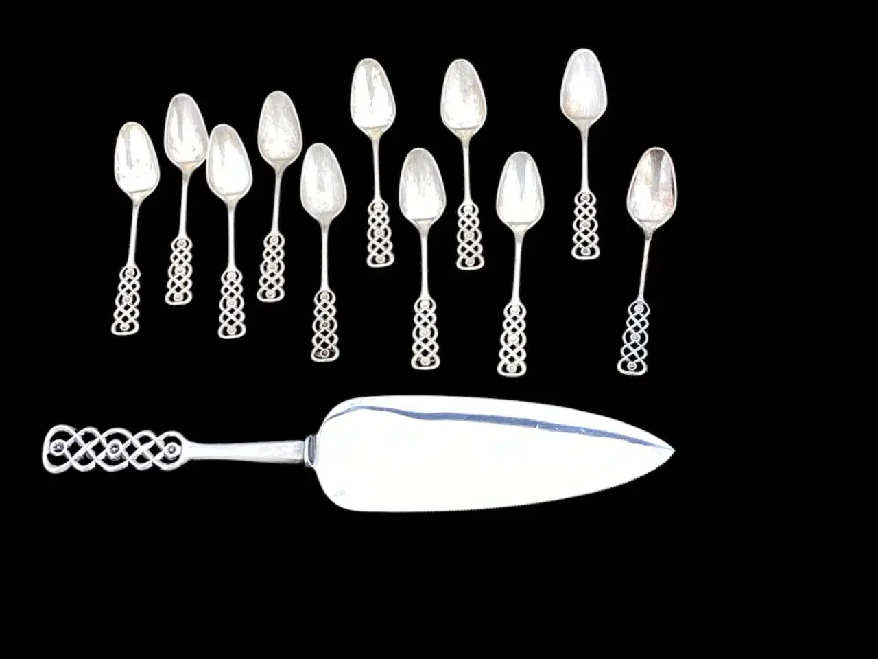 Billede 1 - Ringebu teskeer og tærtekniv