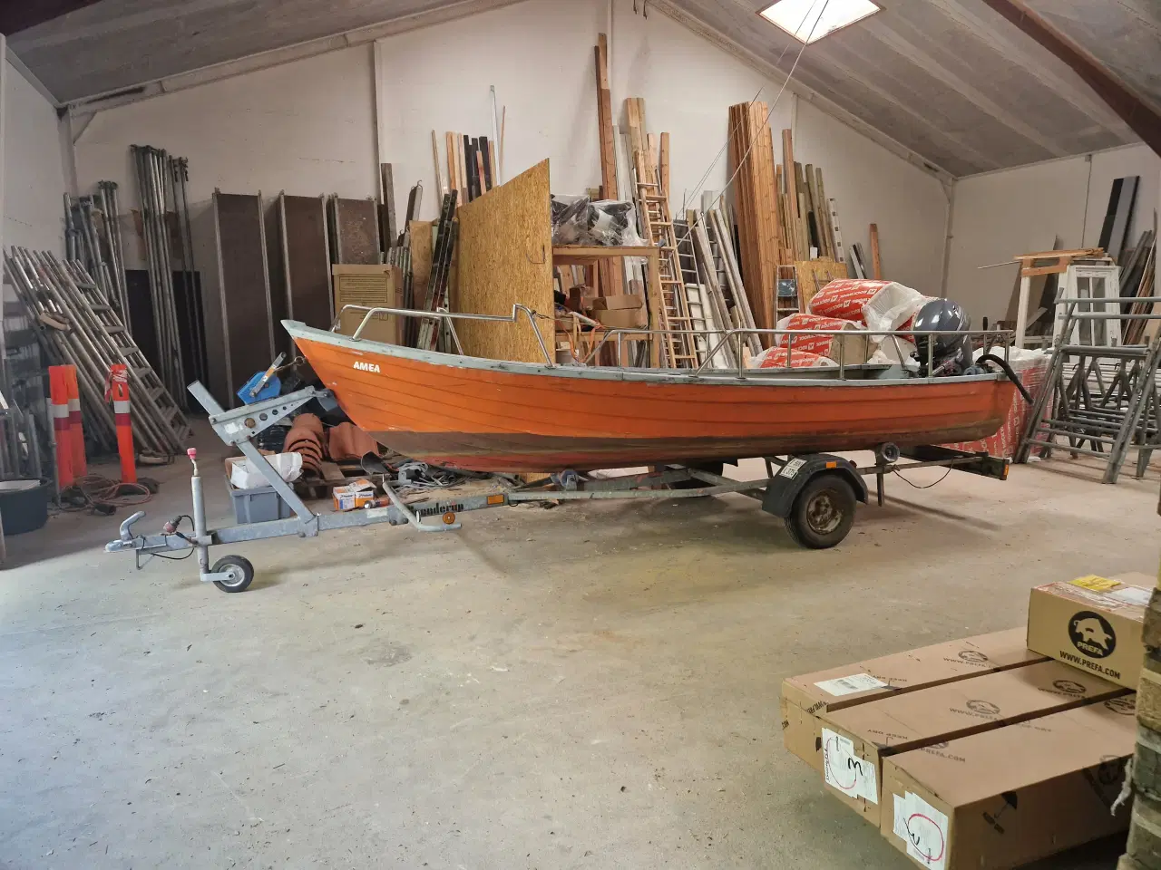 Billede 6 - Yamaha 15hk motor, medfølger jolle og trailer.