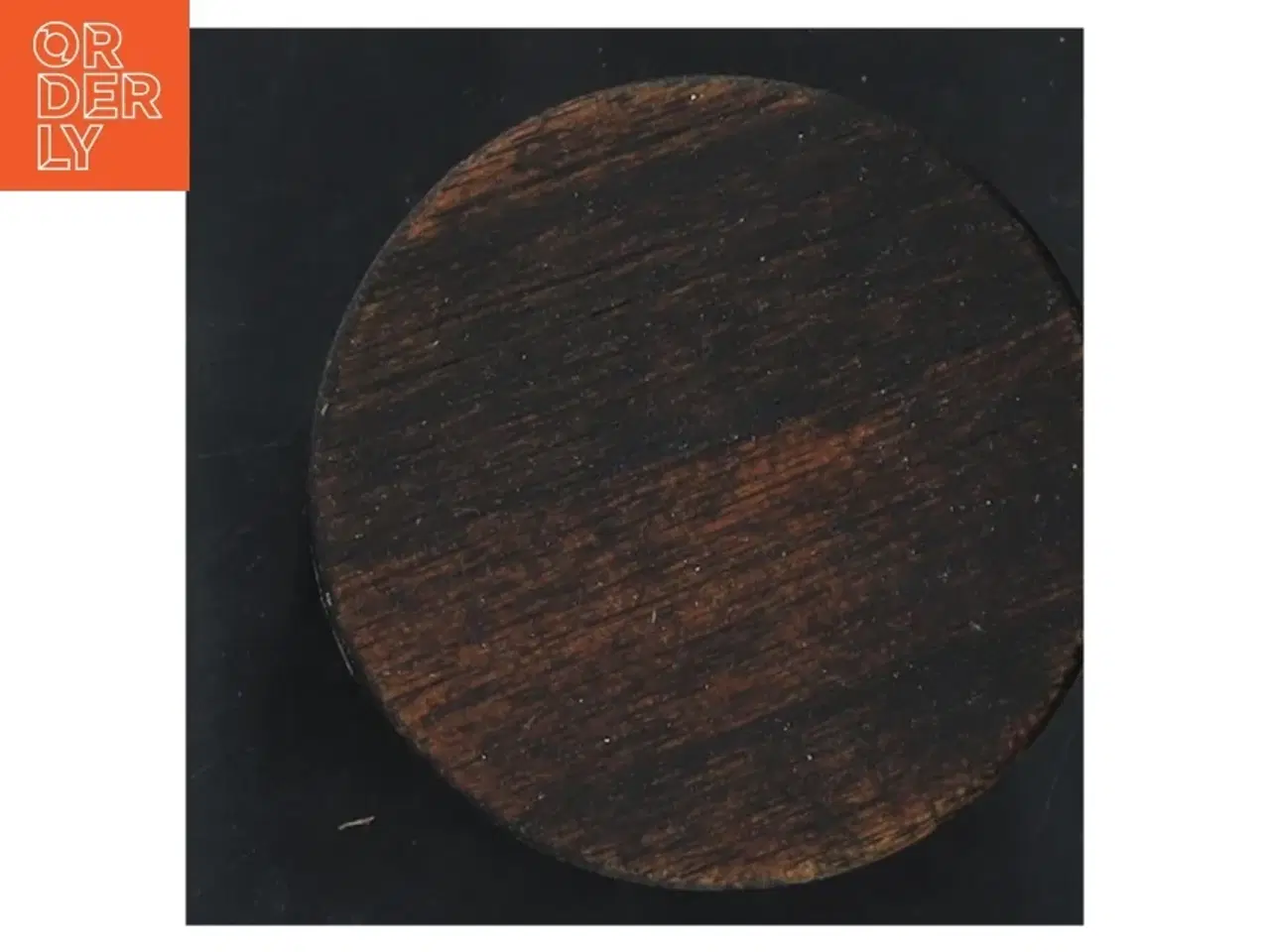 Billede 2 - Knapstrup sennepskrukke med trælåg fra Knabstrup (str. 8x7 cm)