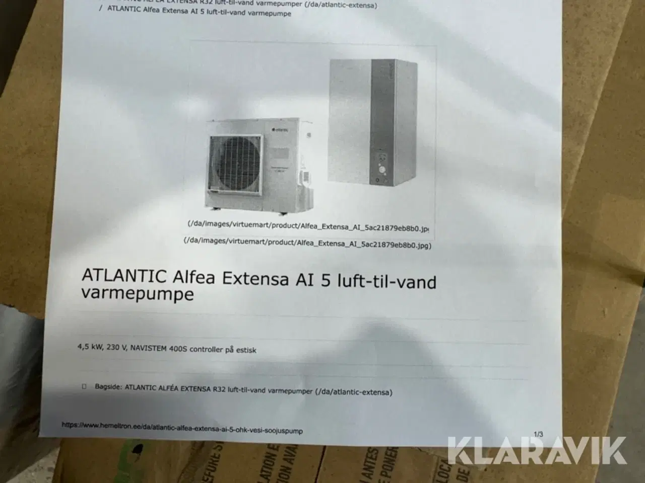Billede 10 - Varmepumpe luft til vand Atlantic Alfea Extensa AI 5 luft-til-vand 5 kW