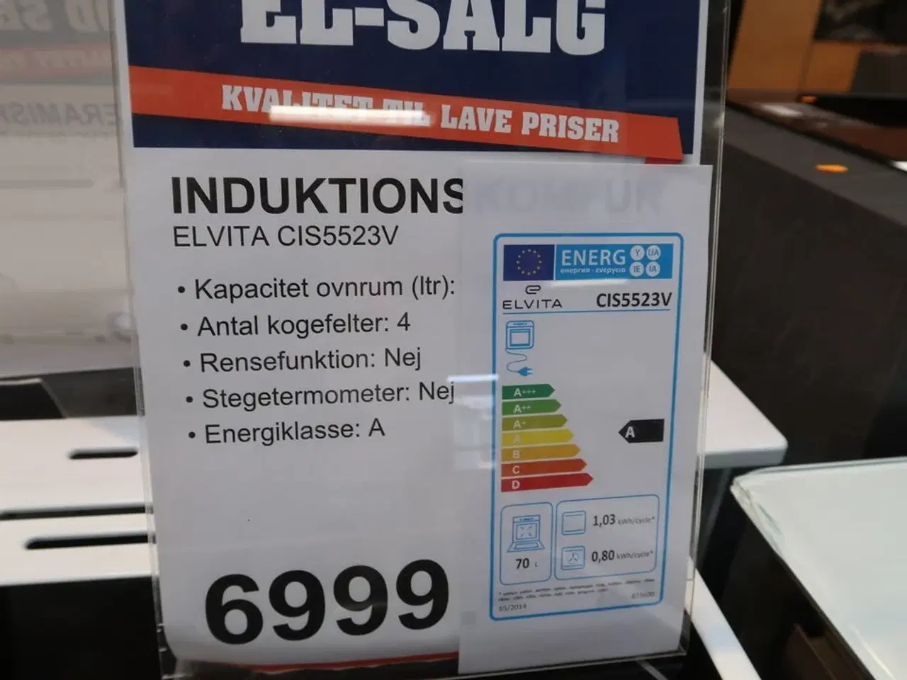 Billede 4 - Induktionskomfur ELVITA CIS5523V