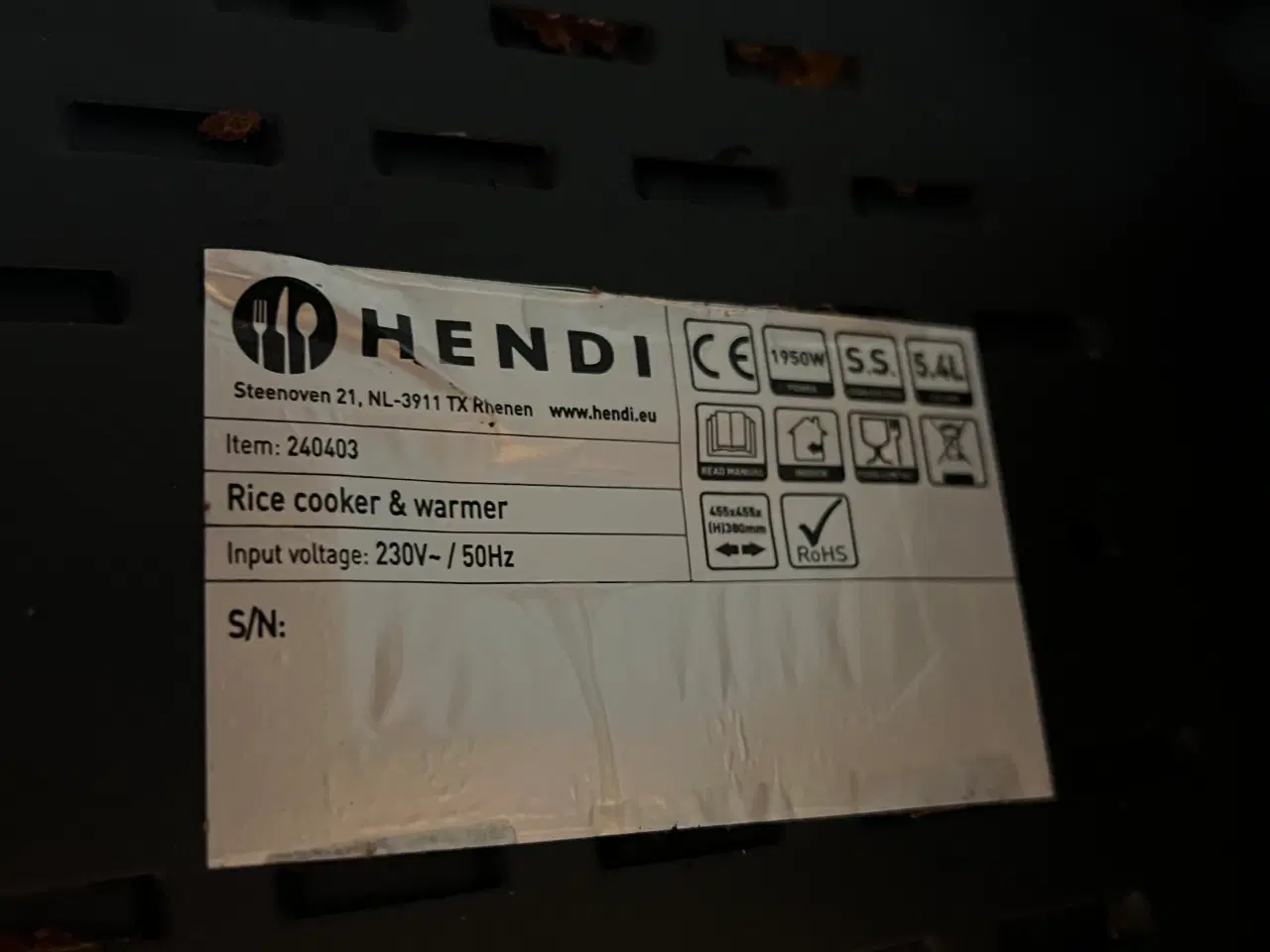 Billede 3 - AUKTION: Hendi riskoger / rice cooker 