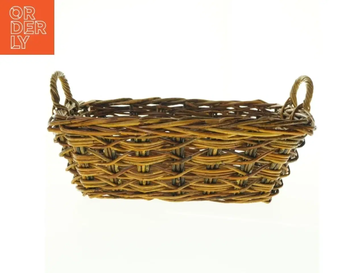 Billede 1 - Flettet kurv (str. 45 x 35 cm)
