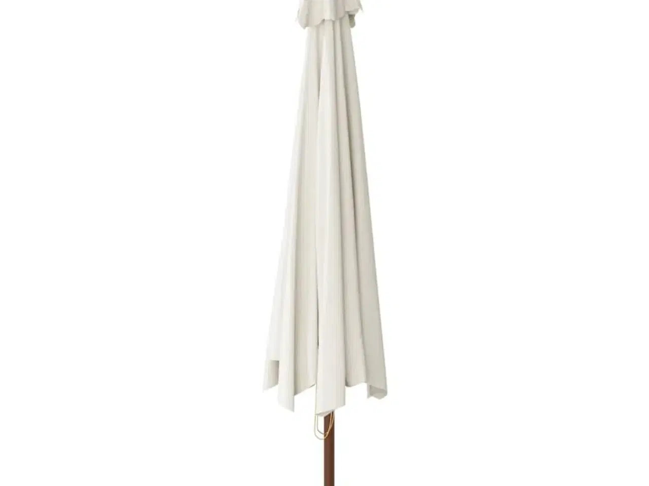 Billede 5 - Haveparasol med træstang 400x273 cm sandfarvet