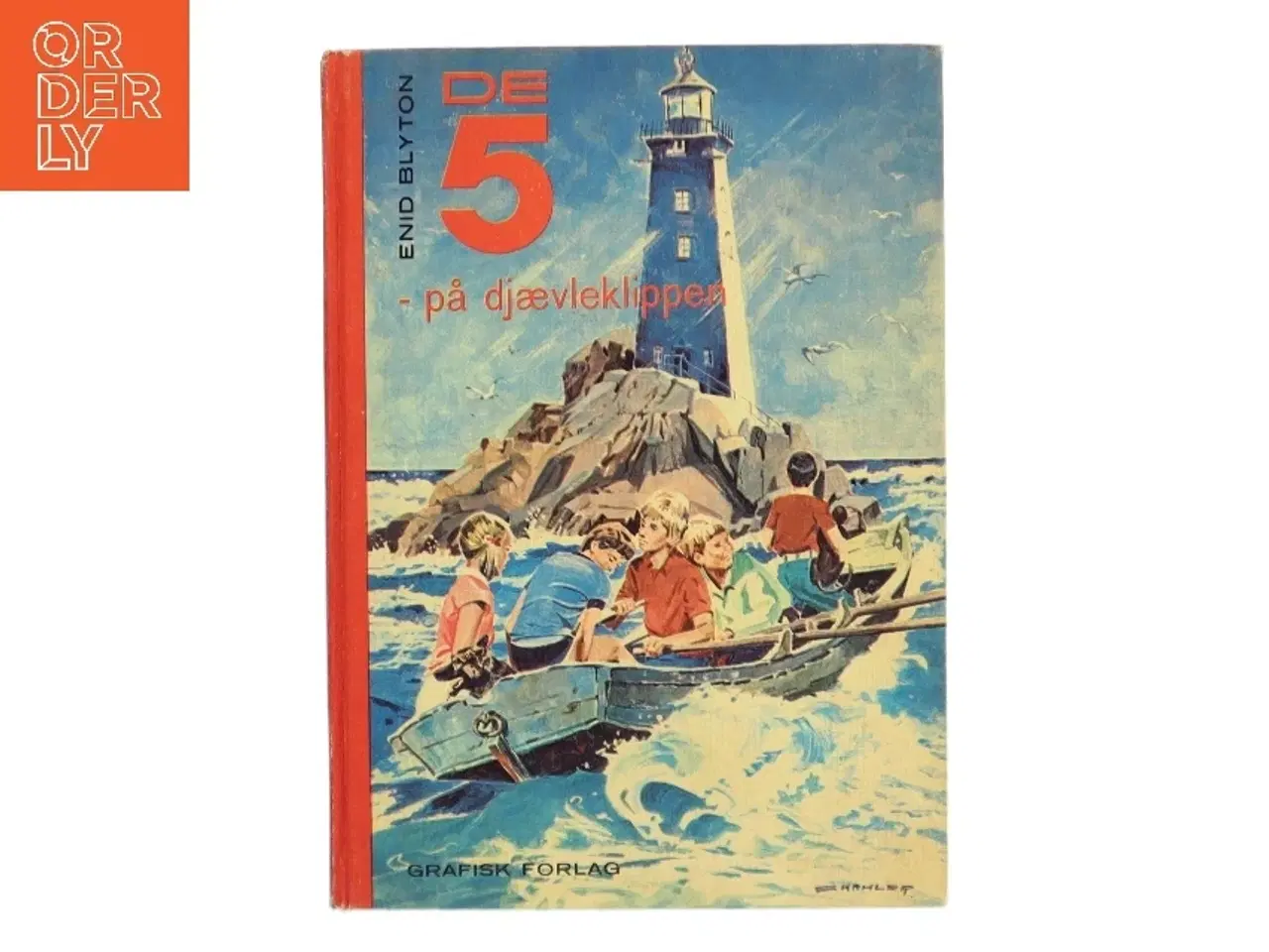 Billede 1 - De 5 på djævleklippen af Enid Blyton (Bog)
