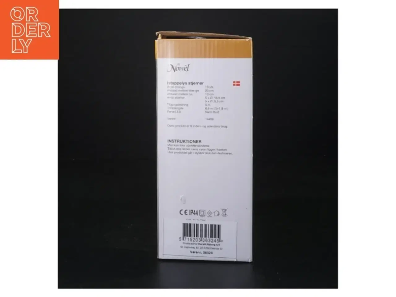 Billede 2 - LED Istappelys med stjerner fra Nowel (str. 21 x 19 x 9 cm)