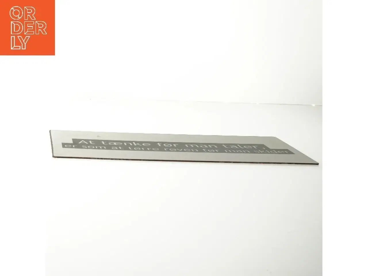 Billede 5 - Metalskilt med citat (str. 30 x 13 cm)