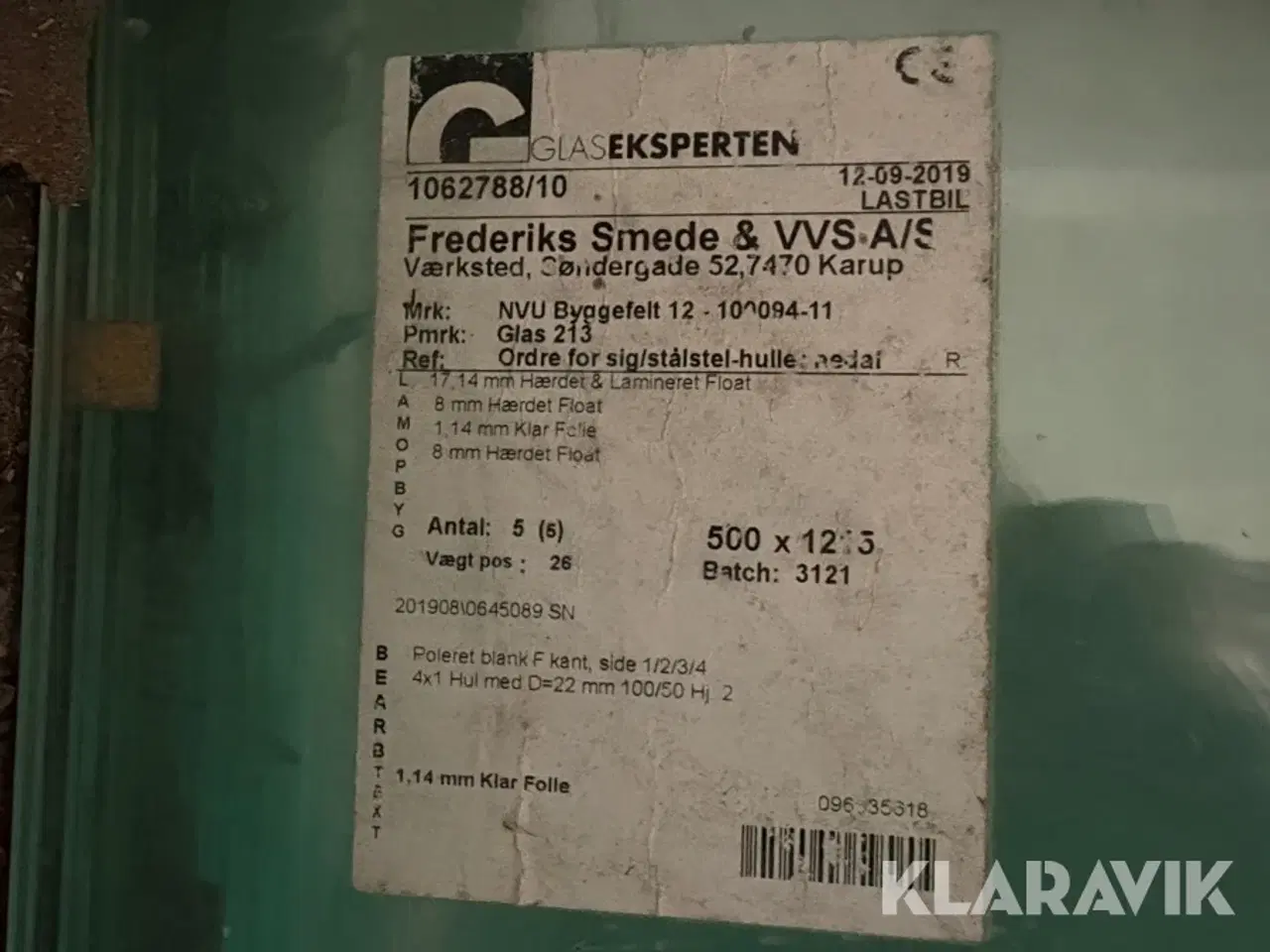 Billede 7 - Lot : Glas Glaseksperten Hærdet og lamineret 44 styk
