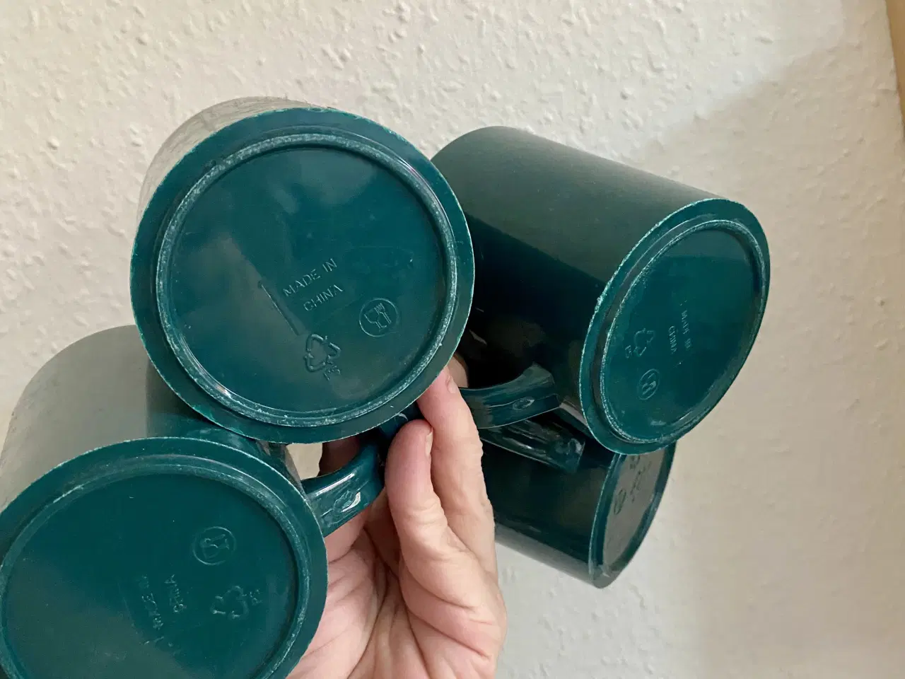 Billede 4 - 4 grønne plast kopper