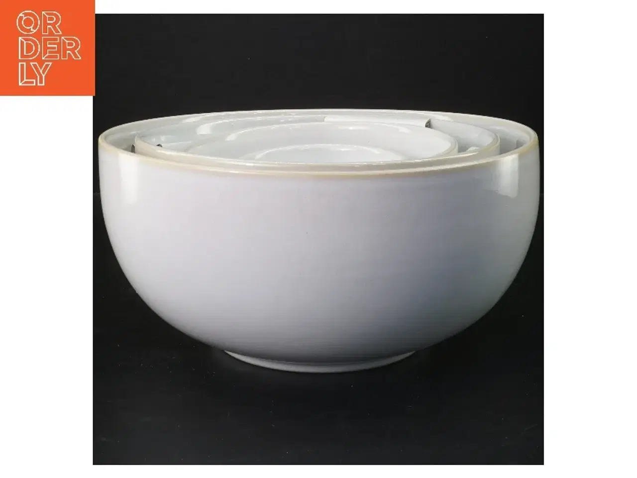 Billede 1 - Sæt af keramiske skåle fra Knabstrup (str. Ø 25 og 20,5 og 15,5 og 10 cm)