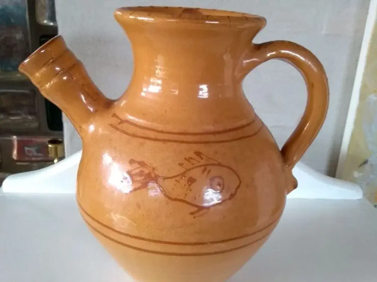 Billede 1 - Vand eller vin kande i keramik
