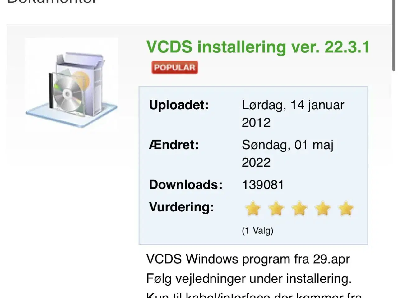 Billede 2 - VCDS HEX + CAN  Dansk 