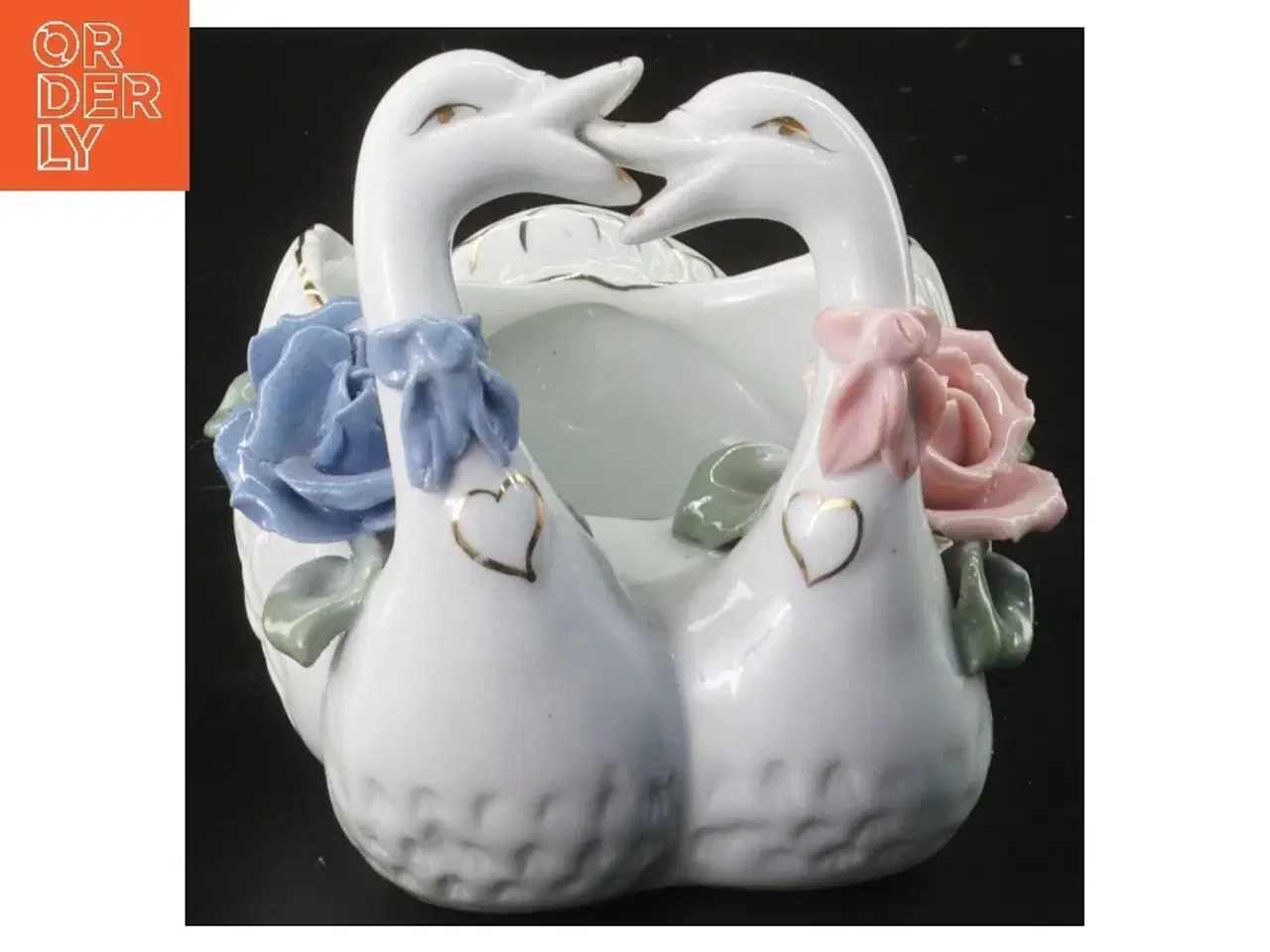 Billede 1 - Porcelænsskål med svaneform (str. 12 cm)