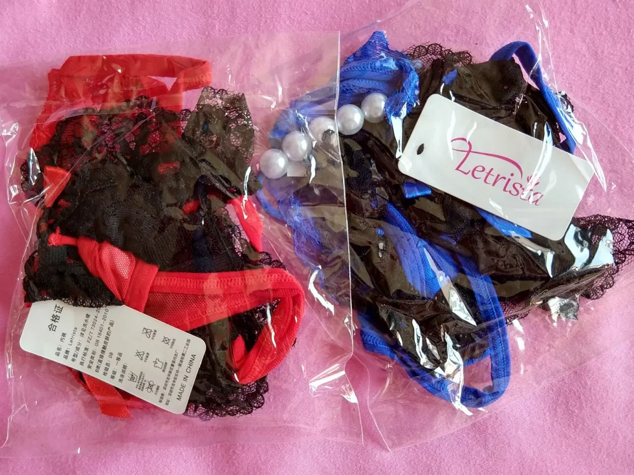 Billede 8 - G-streng trusse med perler L