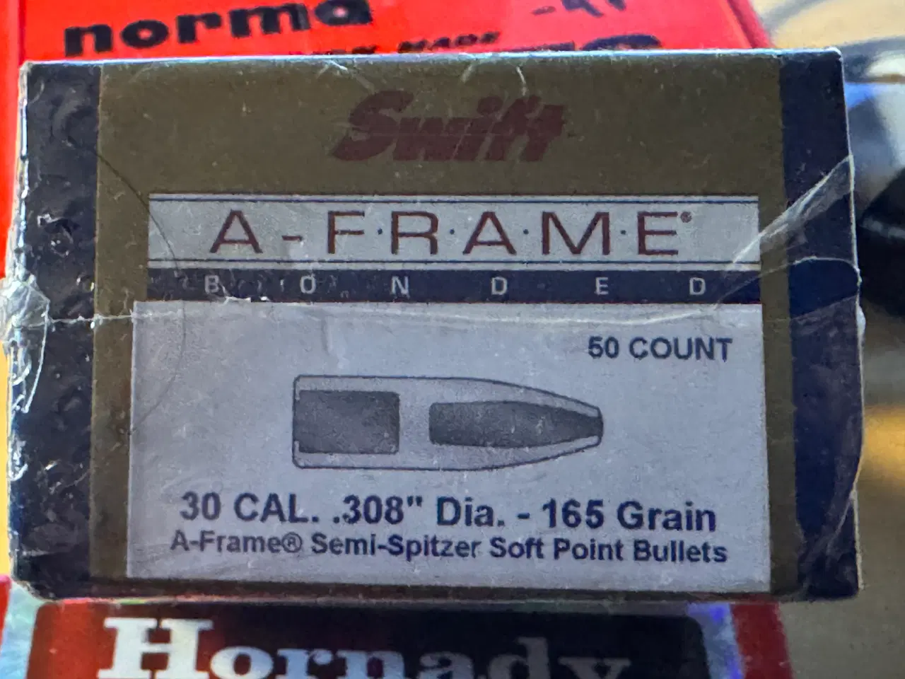 Billede 1 - Projektiler.308 - Swift A-frame 165gr