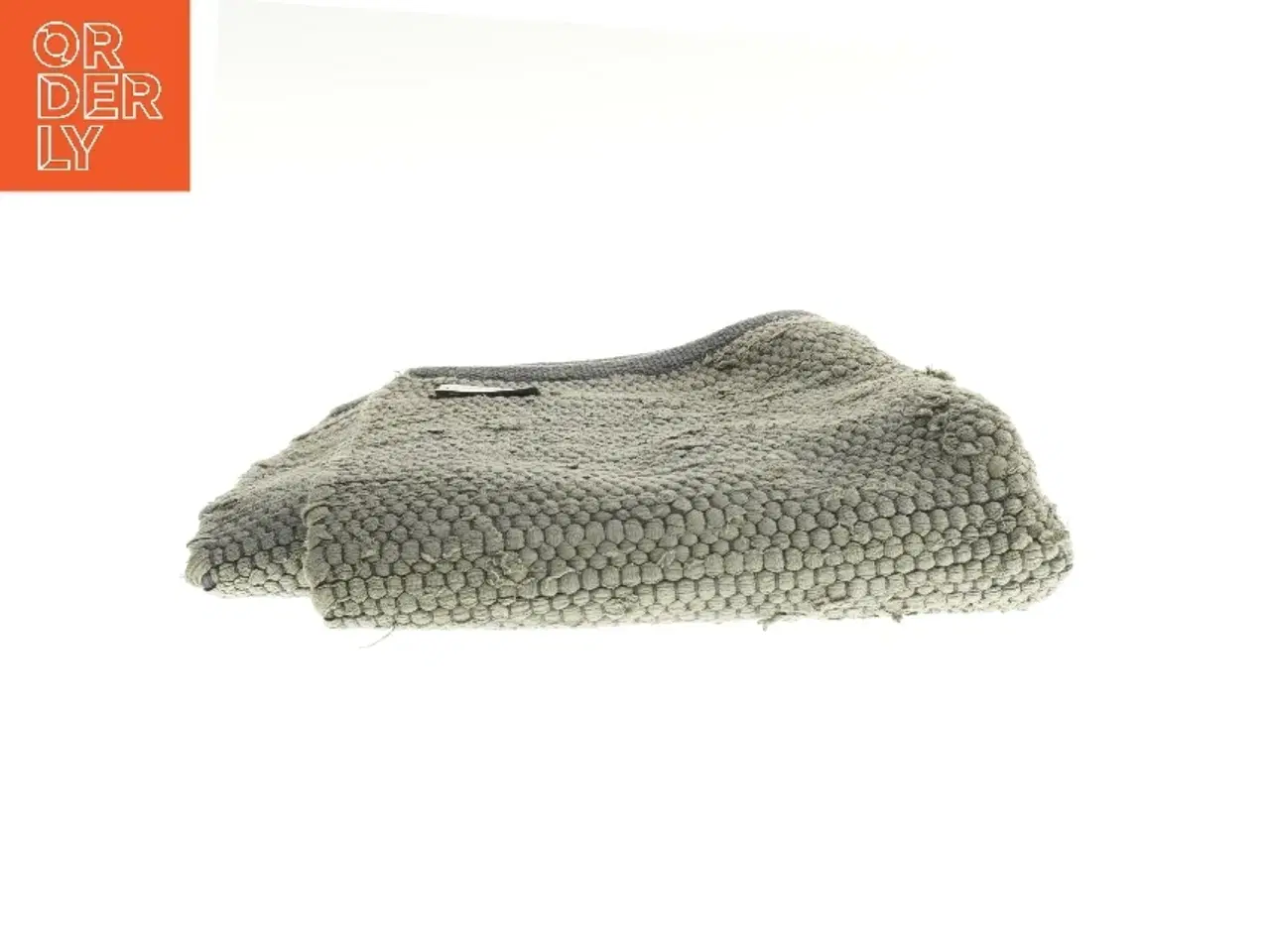 Billede 2 - Grå bomuldstæppe 140x60 cm fra Rug Solid (str. 140x60 cm)