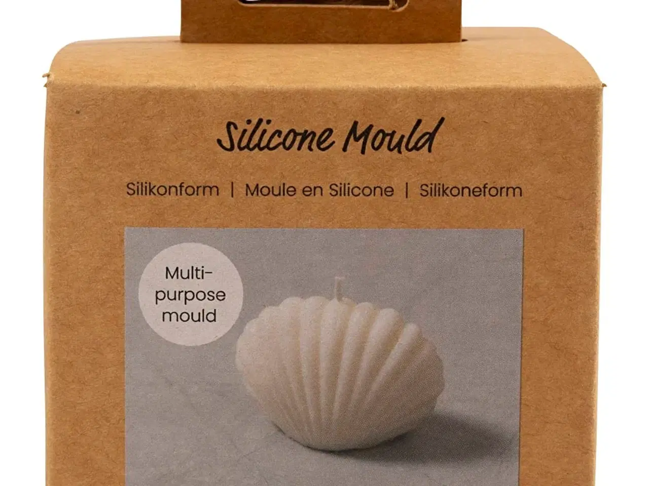 Billede 1 - Silikoneform, Musling, H: 6 cm, L: 9 cm, B: 5 cm, 1 stk.