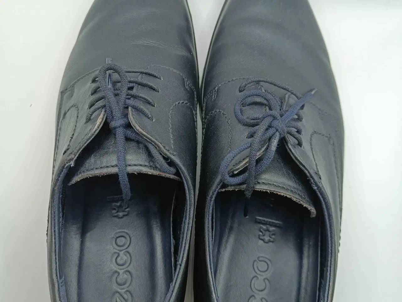 Billede 5 - Ecco sort læder sko 45str