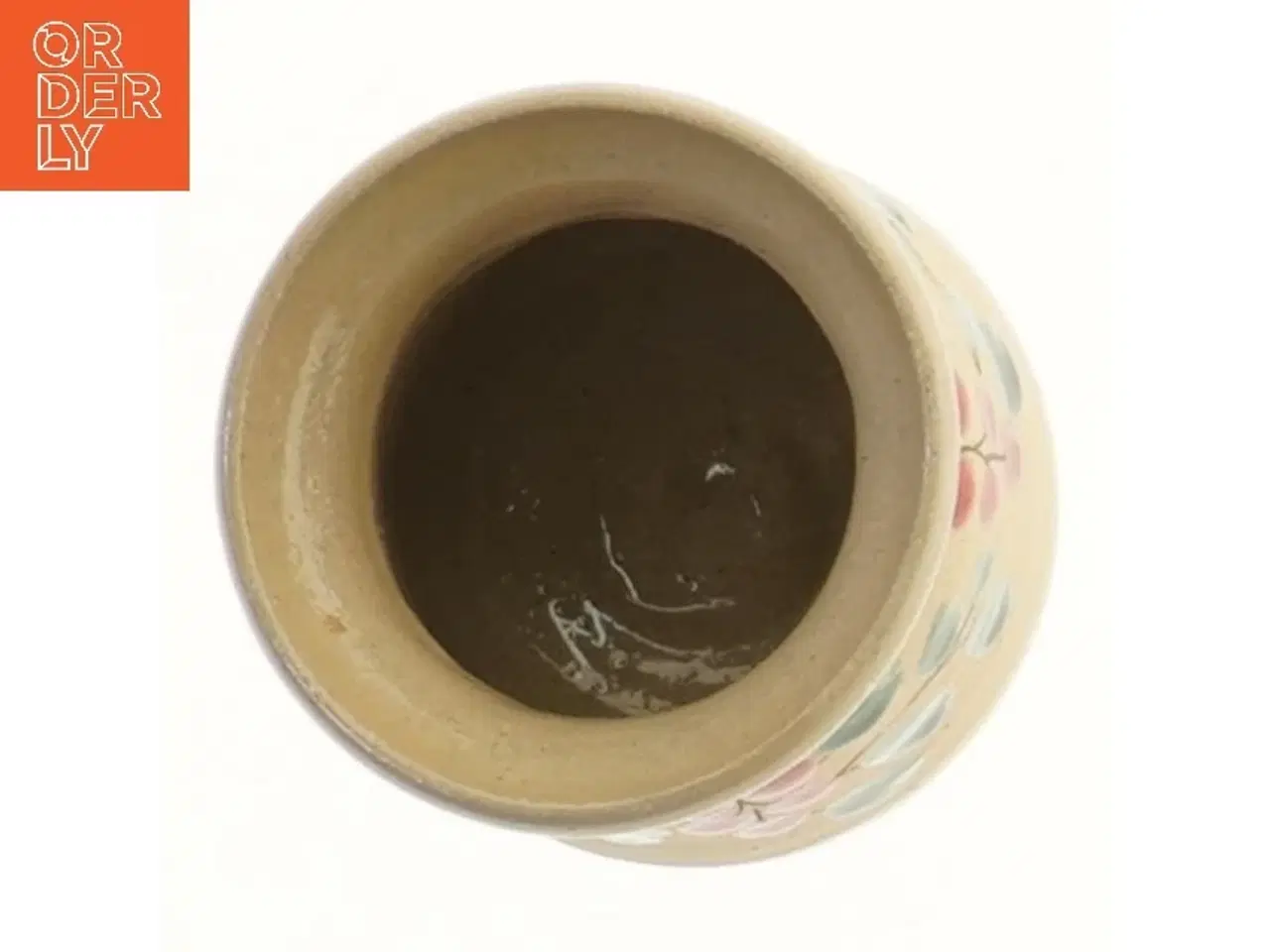 Billede 3 - Dekorativ krukke med bærmotiv (str. Ø 8 cm længde 9,5 cm)