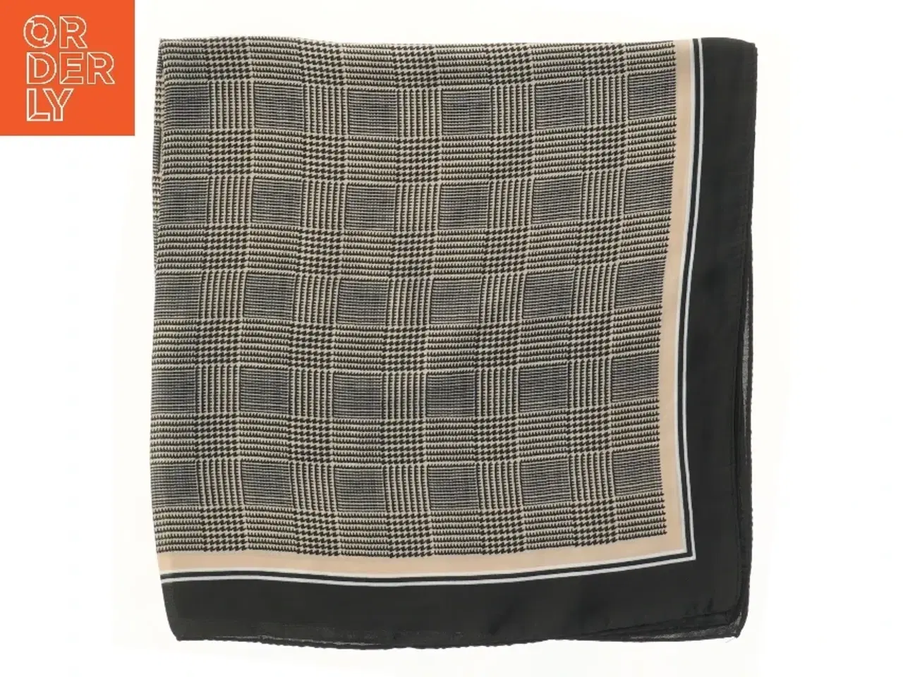 Billede 2 - Mønstret tørklæde (str. 65x68 cm)