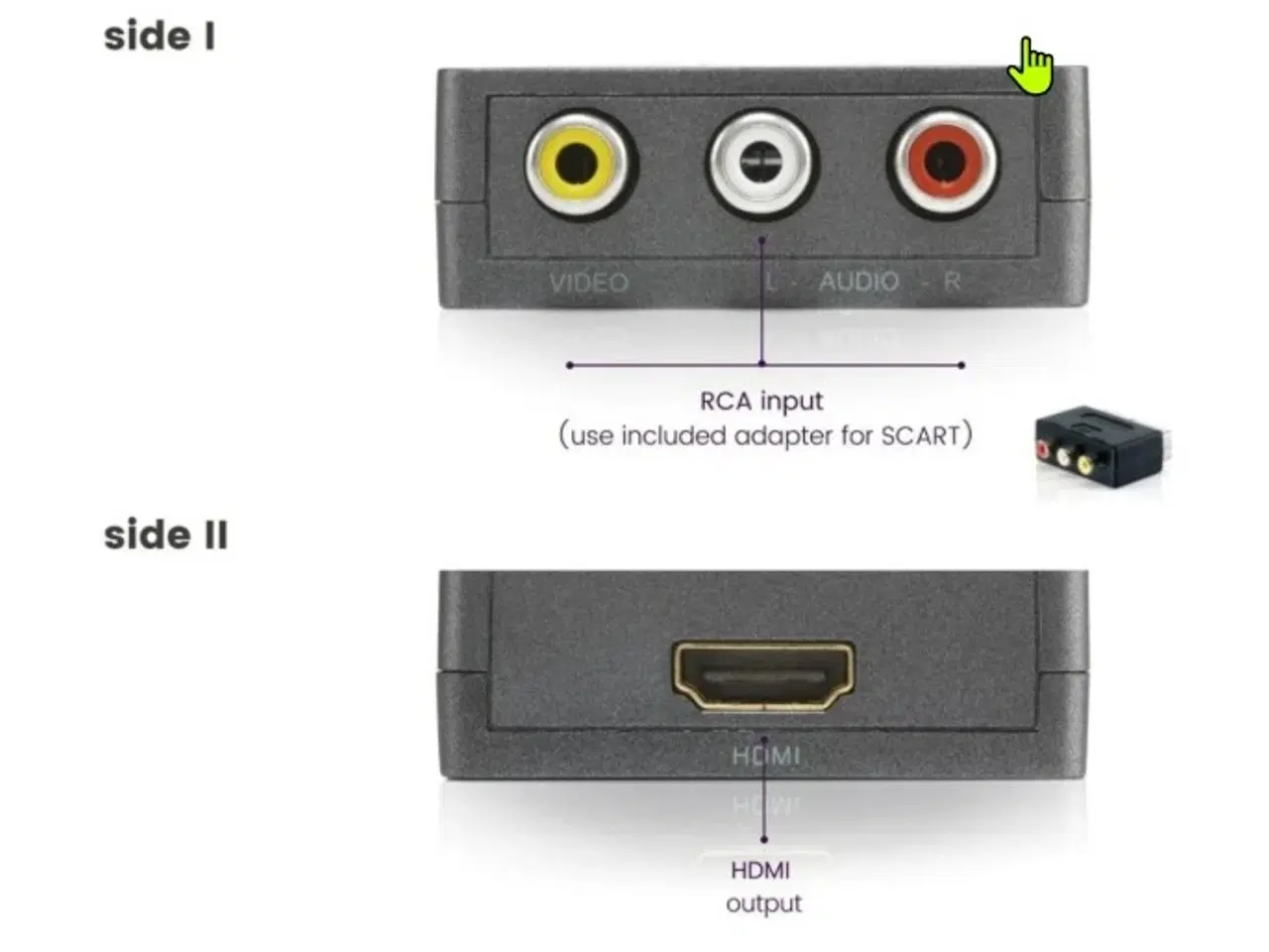 Billede 6 - Marmitek Connect AH31 SCART/RCA - HDMI konverter