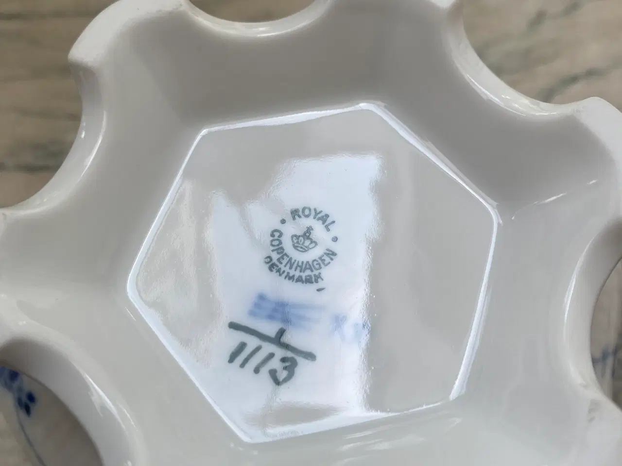 Billede 3 - Royal Copenhagen Musselmalet Helblonde sukkerskål