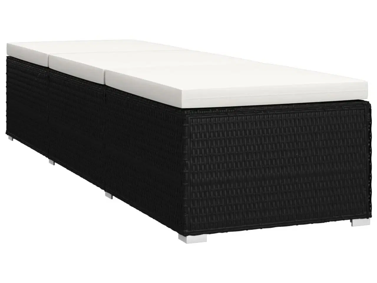 Billede 6 - Liggestole 3 dele med tebord polyrattan sort