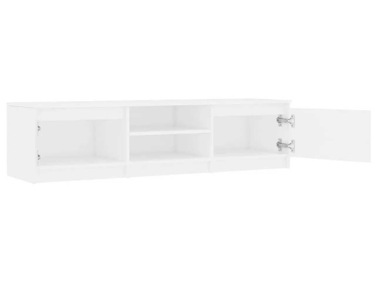 Billede 6 - Tv-bord 140x40x35,5 cm konstrueret træ hvid