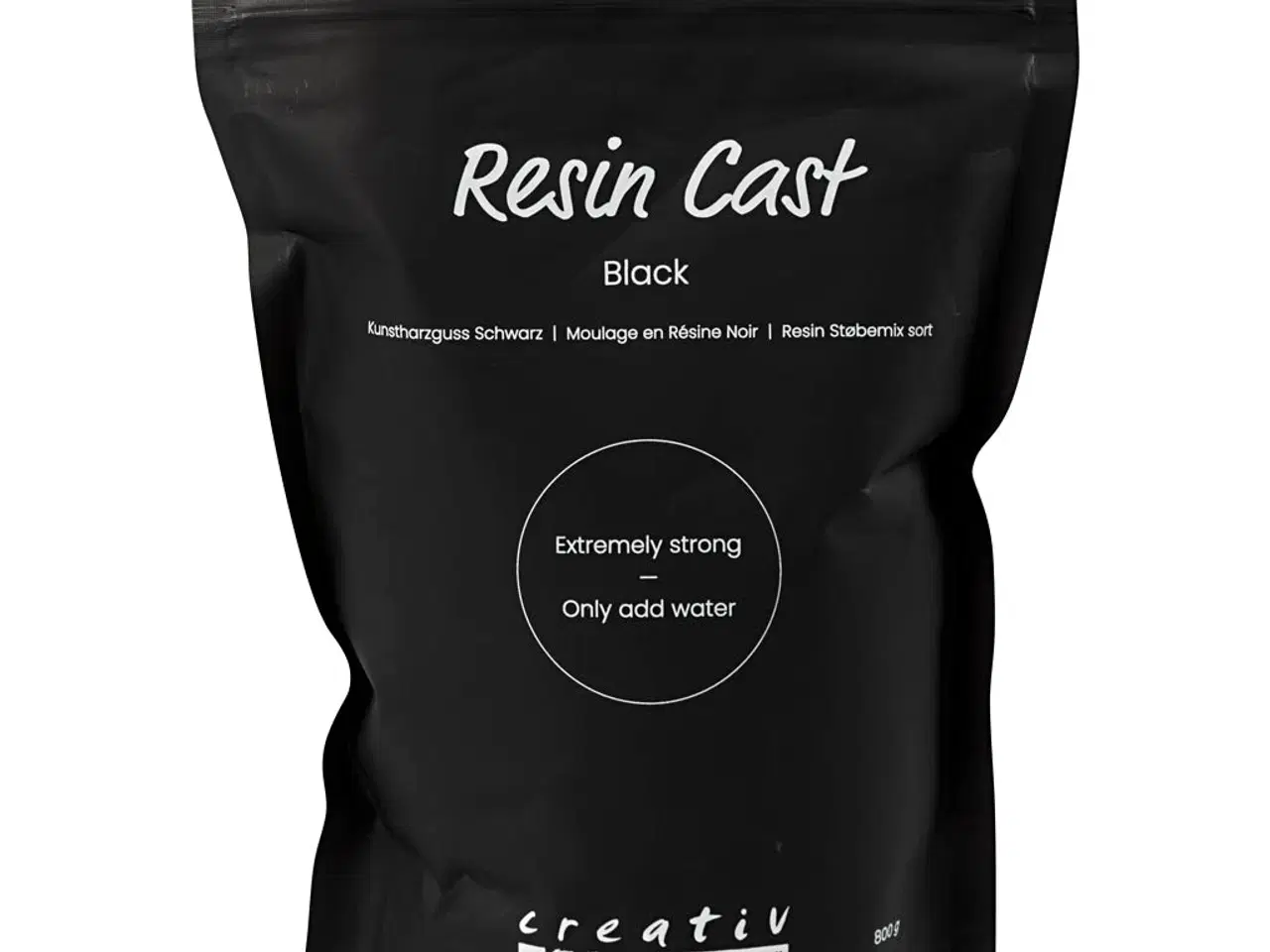 Billede 1 - Resin Støbemix Sort - 800g til kreative projekter