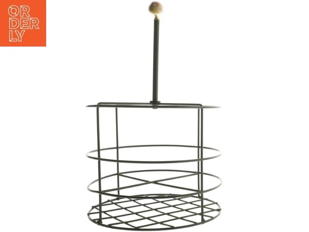 Billede 2 - Fransk holder/ metal kurv til vin eller Champagne flasker( Ø 24 cm x 35 cm)