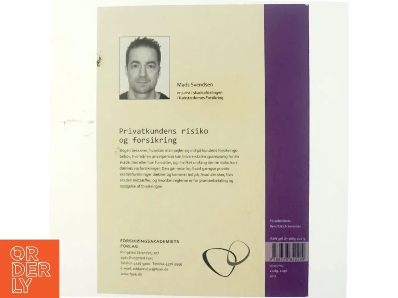 Billede 3 - Privatkundens risiko og forsikring af Mads Svendsen (f. 1973-06-14) (Bog)