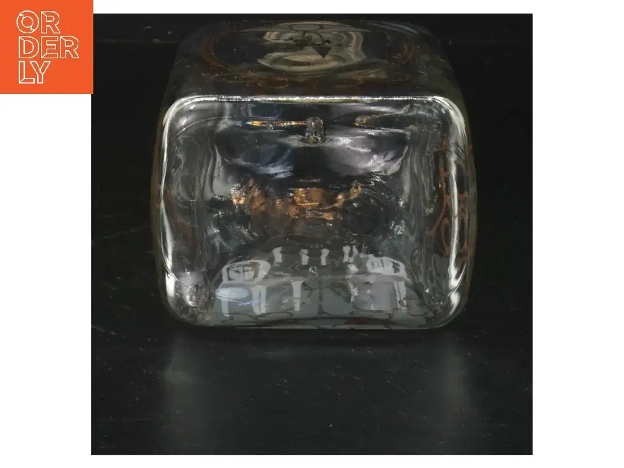 Billede 2 - Dekorativ julesnap/kluk flaske med motiv (str. 20x9x7 cm)fra holmegaard