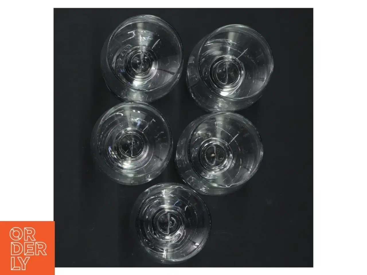 Billede 2 - Sæt med 5 små glas (str. H 9 cm. ø. 4,5 cm)