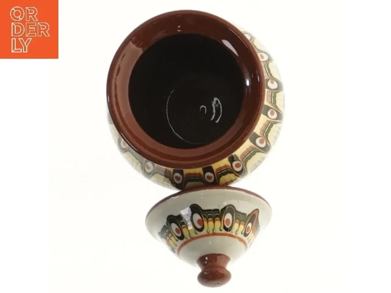 Billede 4 - Dekorativ krukke med låg (str. 14 cm)