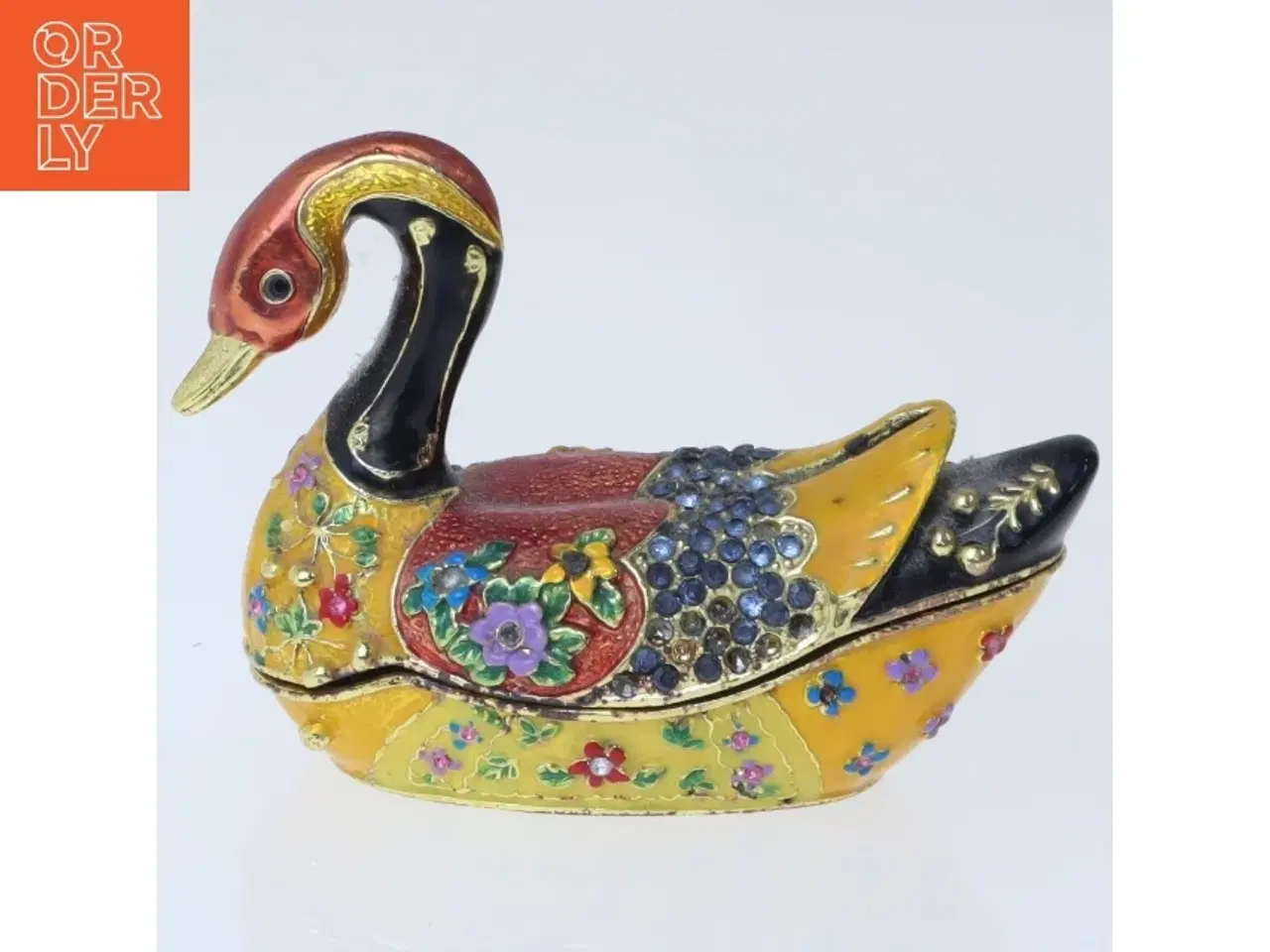 Billede 1 - Dekorativ fugleformet smykkeskrin (str. 7,5 cm)